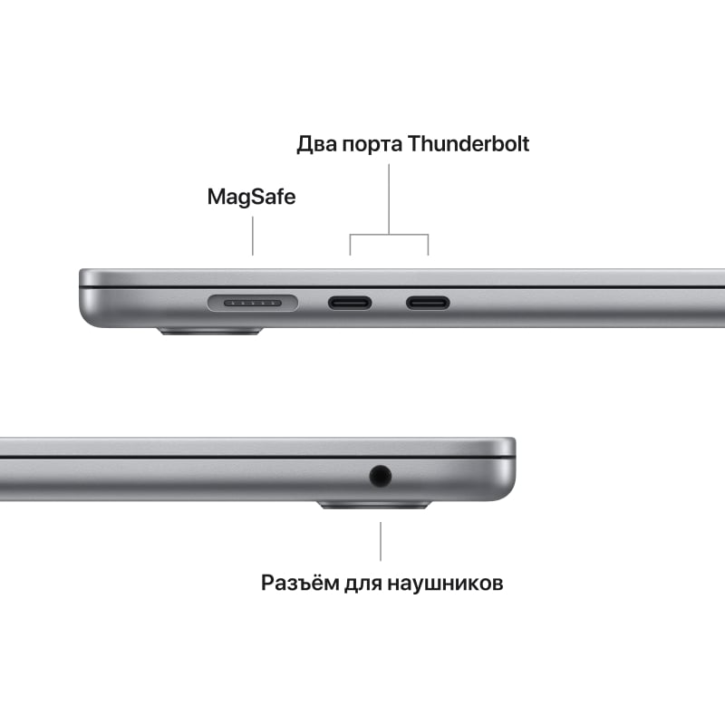 MacBook Air 15.3 2023 M2 8CPU/8/256ssd/10GPU Серый Космос MQKP3