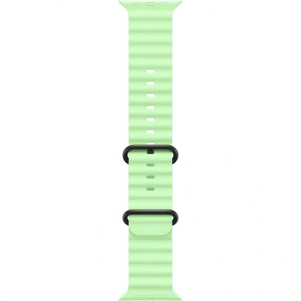 Apple Watch Ultra 3 49mm Черный Титан Ремешок Ocean Светло-Зеленого Цвета 2025