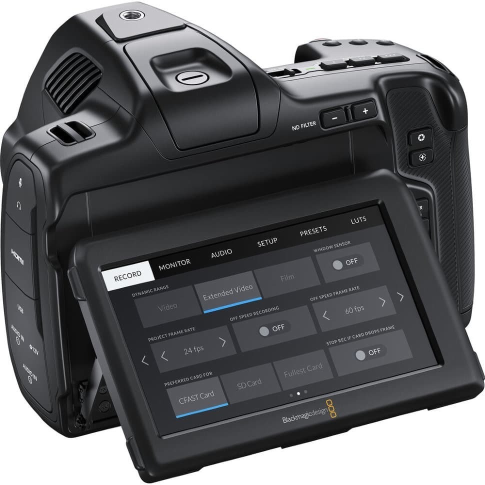Видеокамера Blackmagic Pocket Cinema Camera 6K Pro  Меню На Русском Языке