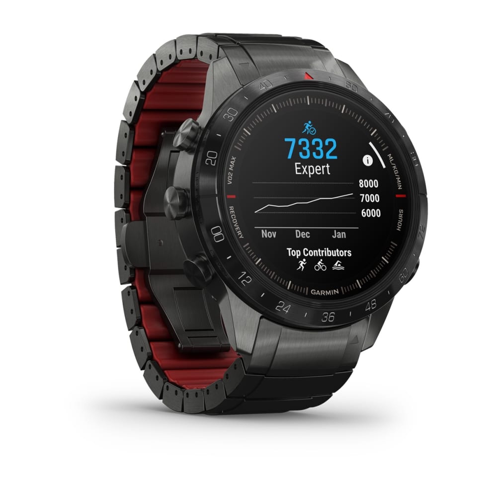 Garmin MARQ Athlete Gen 2 Performance Edition 46mm с Титаново-Силиконовым Ремешком (010-02648-51)