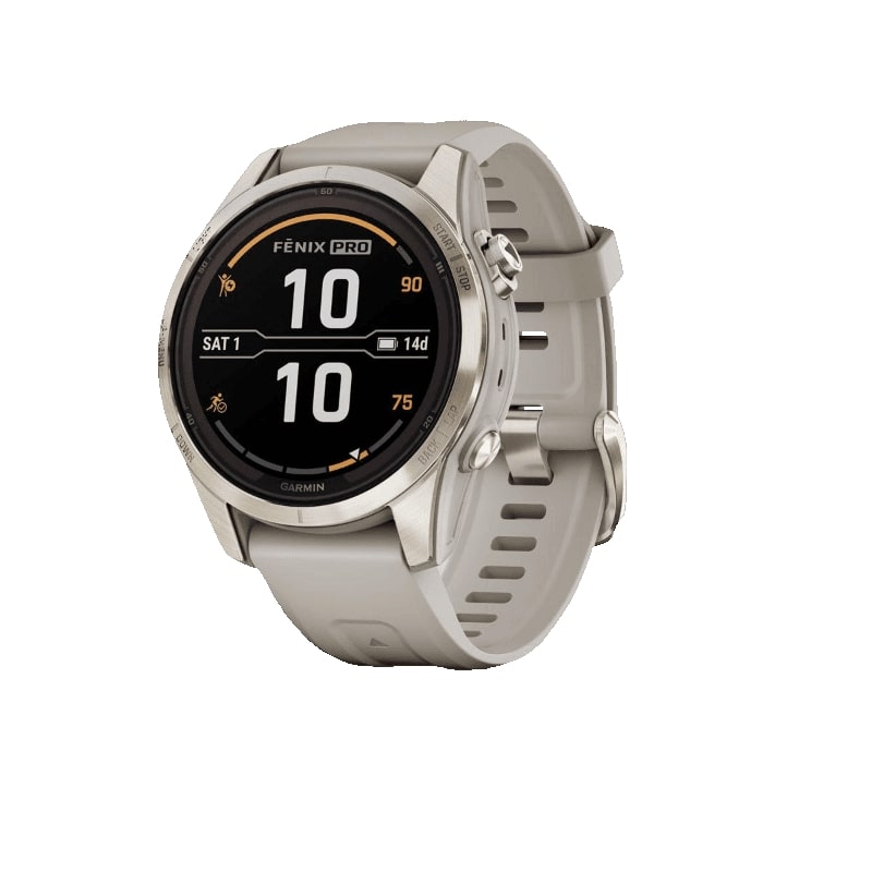 Garmin Fenix 7S Pro Sapphire Solar Золотистые со Светло Песочным Ремешком (010-02776-15) 