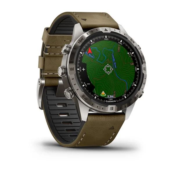 Garmin MARQ Adventurer Gen 2 с Гибридным Ремешком из Кожи/Каучука (010-02648-31)