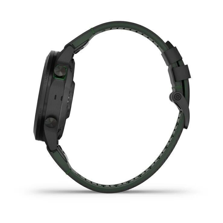 Garmin MARQ Golfer Gen 2 Carbon Edition 46mm с Черным Кожаным Ремешком (010-02722-21)