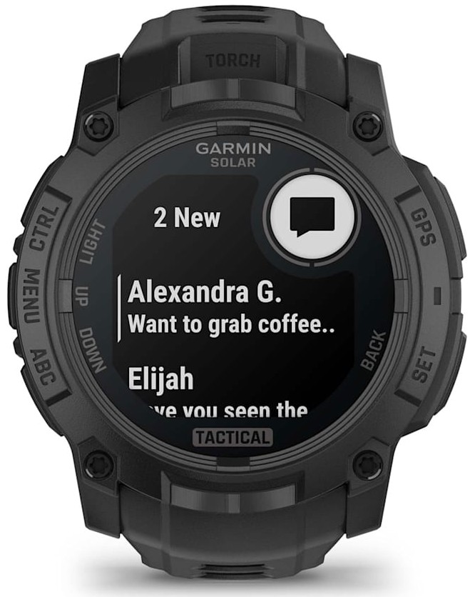 Garmin Instinct 3 50mm Solar Tactical Edition Черные с Черным Силиконовым Ремешком (010-02935-50)