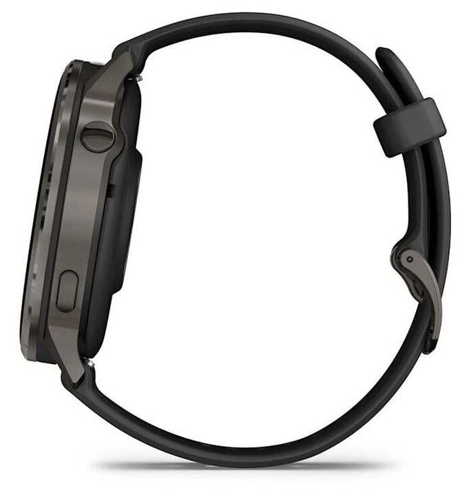 Garmin Venu 4 45mm Темно-Серые с Черным Ремешком (010-03014-00)