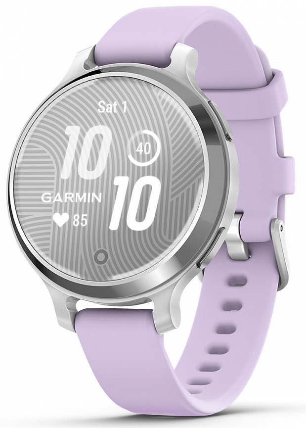 Garmin Lily 2 Active Серебристый Безель с Фиолетовым Силиконовым Ремешком (010-02891-01)