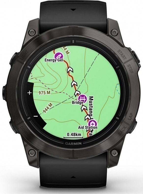 Garmin Epix Pro Gen 2 Sapphire 51mm Титан DLC Carbon Grey С Черным Ремешком (010-02804-01)
