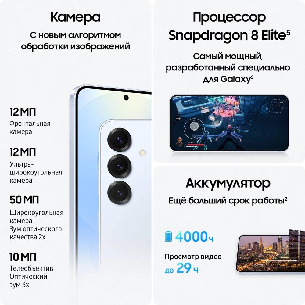 Samsung Galaxy S25 12/128Gb Черный Snapdragon 5G