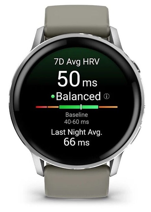 Garmin Venu 4 45mm Серебристые с Серебристо-Серым Ремешком (010-03014-01)