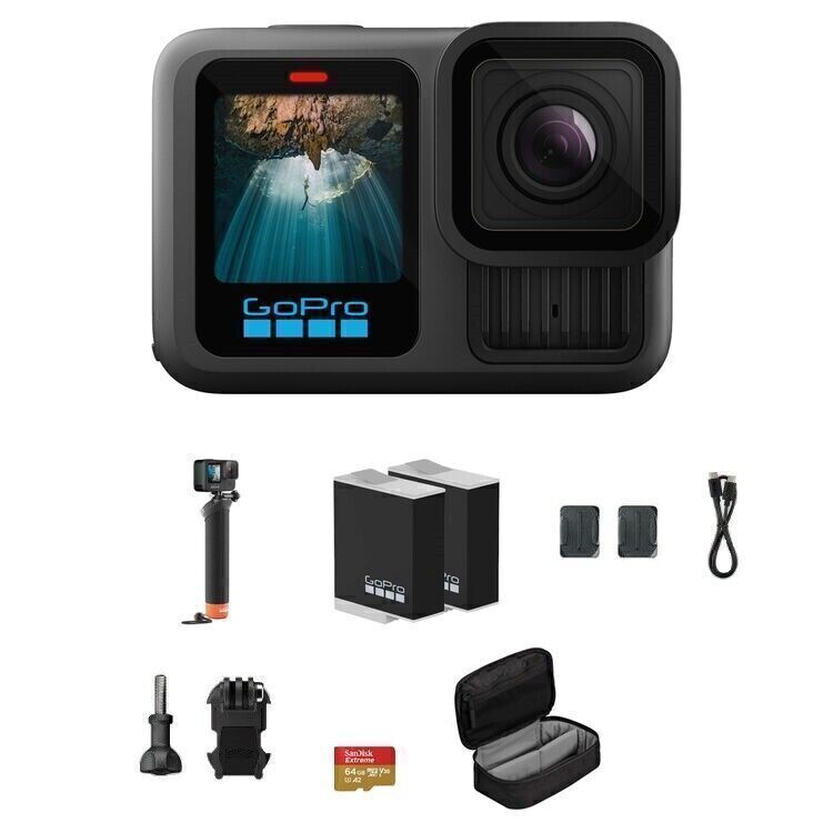 Go Pro 13 Black Accessory Bundle