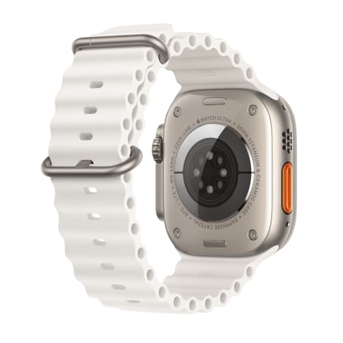 Apple Watch Ultra 49mm GPS   Cellular Титановые Ремешок Ocean Белого Цвета