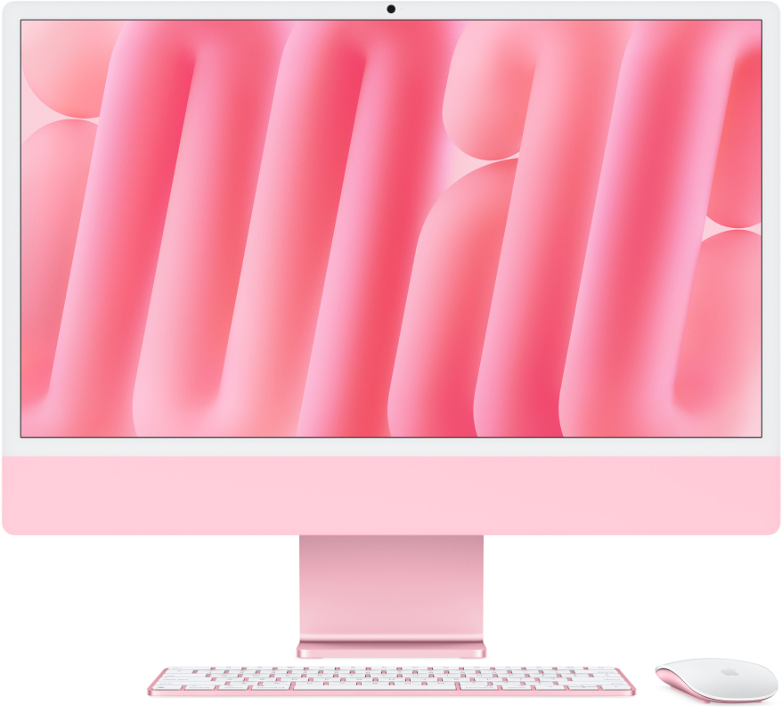 iMac 24 2024 M4 8C CPU/16/256ssd/8C GPU Розовый MWUG3