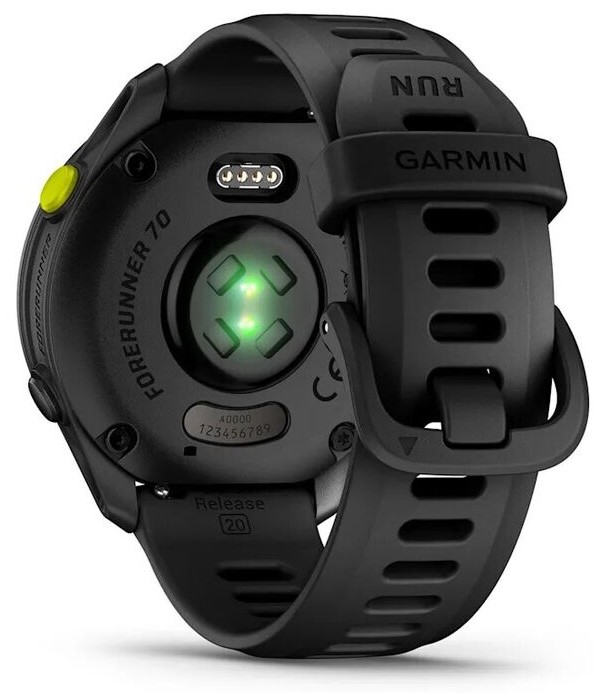 Garmin Forerunner 70 Черные с Черным Силиконовым Ремешком (010-04307-00)