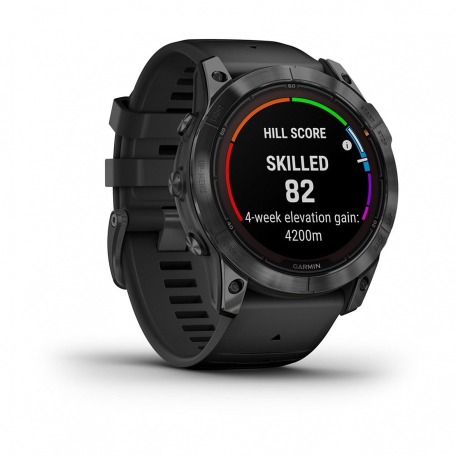 Garmin Fenix 7X Pro Solar Edition Серый с Черным Ремешком (010-02778-01)