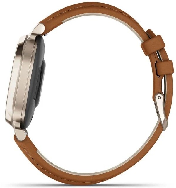 Garmin Lily 2 Classic Кремово-Золотые с Коричневым Кожаным Ремешком (010-02839-02)