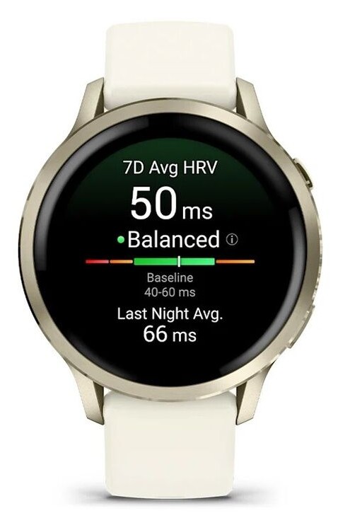 Garmin Venu 4 41mm Лунно-Золотистые с Бежевым Ремешком (010-03013-00)