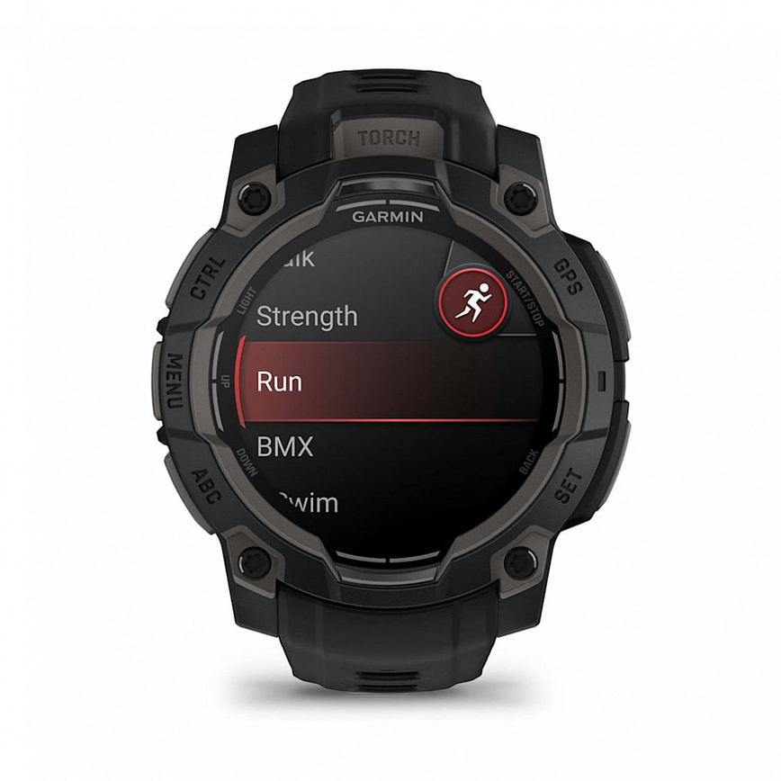 Garmin Instinct 3 45mm Amoled Черный с Угольно-Черным Ремешком (010-02936-00)