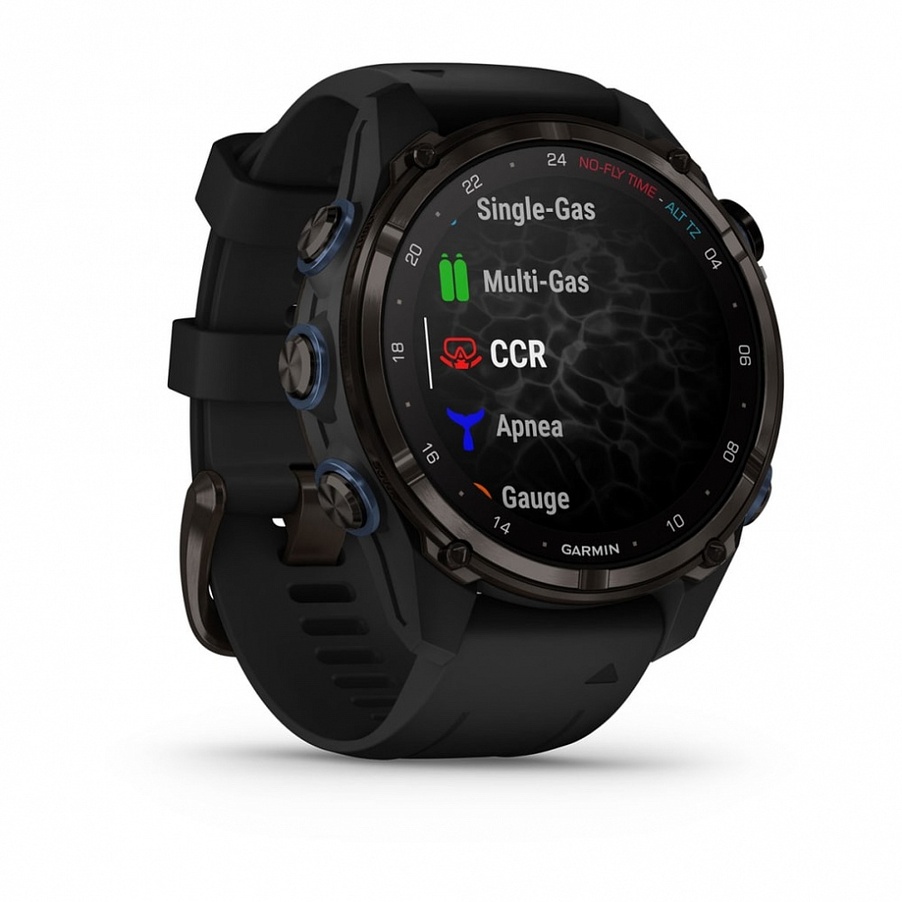Garmin Descent MK3i 43mm Титан Угольно-Серый DLC с Черным Силиконовым Ремешком (010-02753-11)