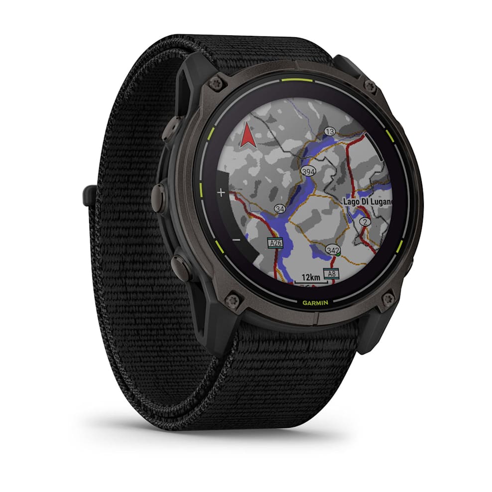 Garmin Enduro 3 с Черным Титановым Безелем DLC с Черным Нейлоновым Ремешком Ultra Fit (010-02751-01)