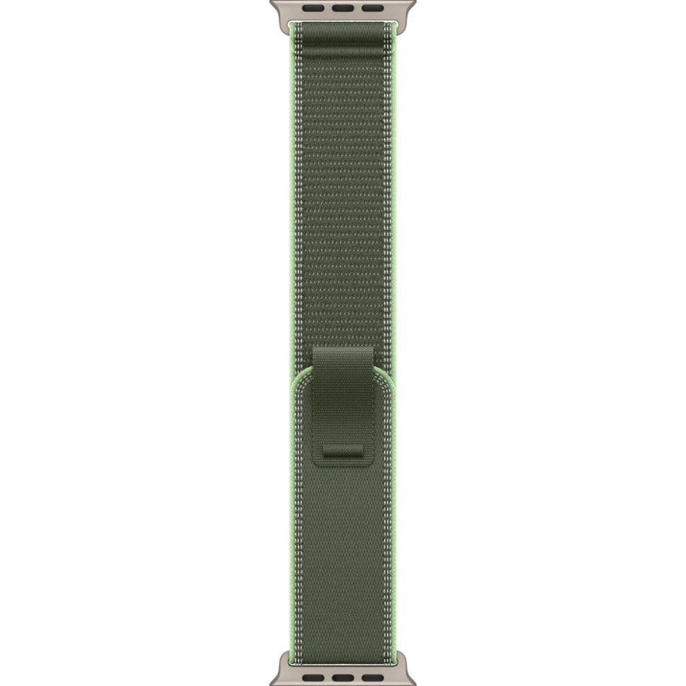 Apple Watch Ultra 3 49mm Бежевый Титан Ремешок M/L Trail Зеленого Цвета 2025