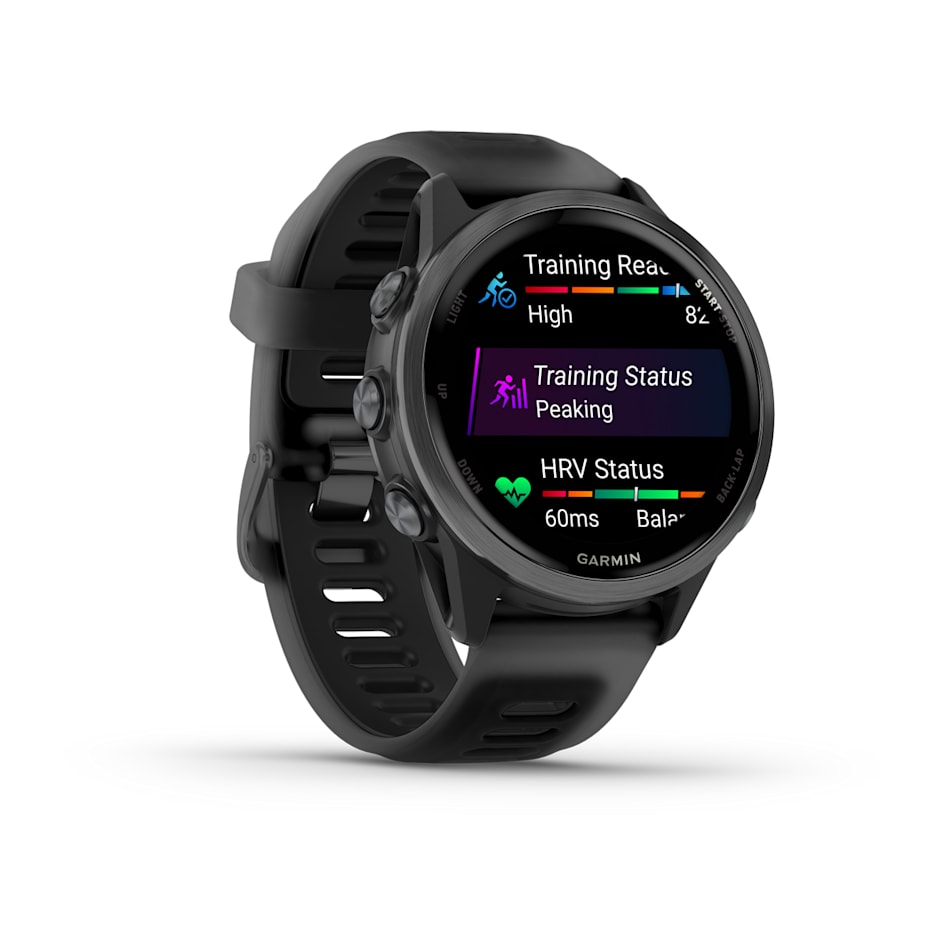 Garmin Forerunner 570 42mm Шиферно-Серые Алюминевый Безель с Черным Ремешком (010-02970-40)