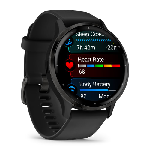 Garmin Venu 3 Черные с Серым Безелем (010-02784-01)