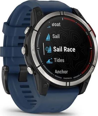 Garmin Quatix 7 Sapphire Титановый с Синим Ремешком (010-02582-61)