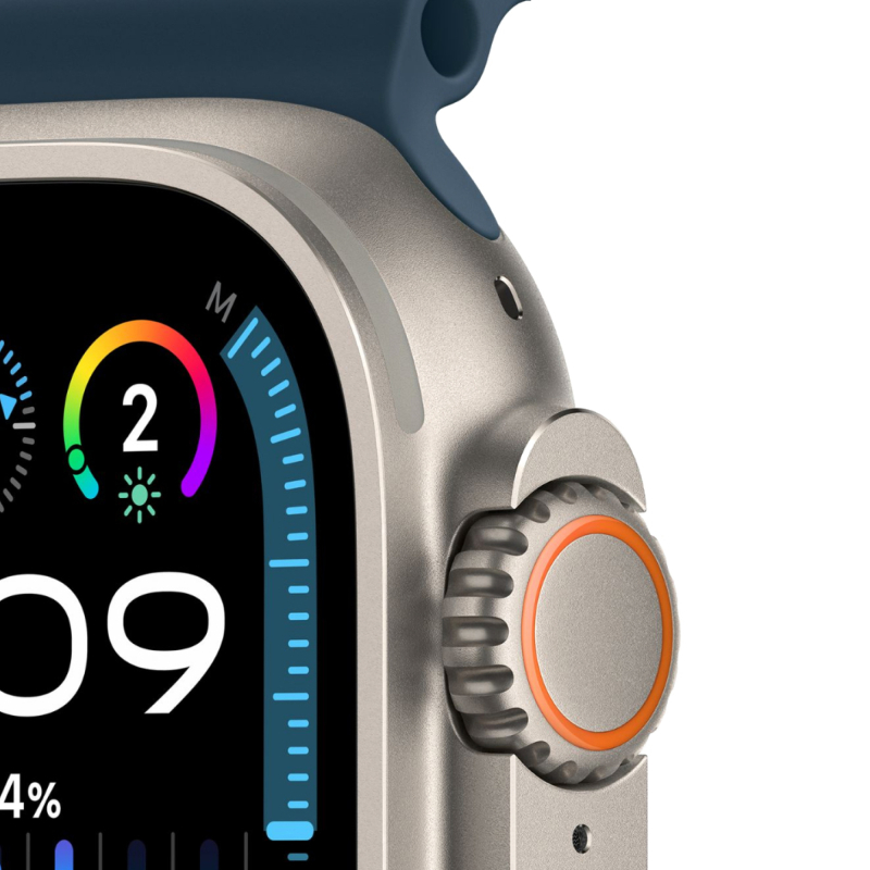 Apple Watch Ultra 2 49mm GPS   Cellular Титановые Ремешок Ocean Синего Цвета