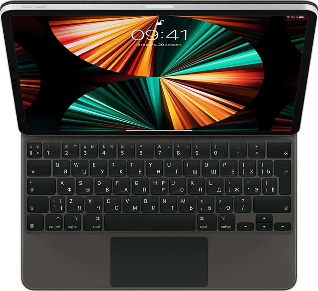 Клавиатура Magic Keyboard С Тачпадом iPad Pro 12.9 Черная 2021 MJQK3