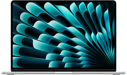 MacBook Air 15 2025 M4 10C CPU/16/256ssd/10C GPU Серебристый MW1G3