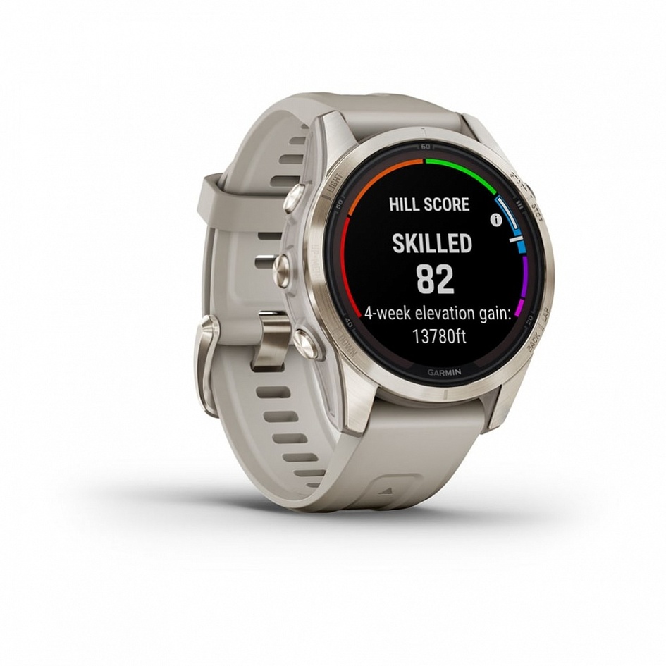Garmin Fenix 7S Pro Sapphire Solar Золотистые со Светло Песочным Ремешком (010-02776-15) 