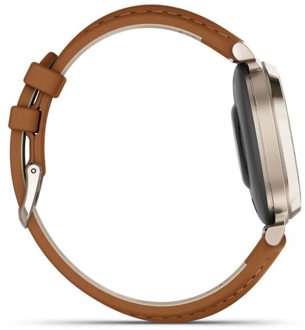 Garmin Lily 2 Classic Кремово-Золотые с Коричневым Кожаным Ремешком (010-02839-02)