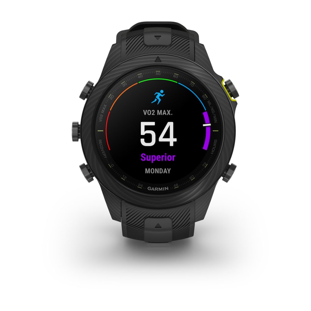 Garmin MARQ Athlete Gen 2 Carbon Edition 46mm с Черным Силиконовым Ремешком(010-02722-11)