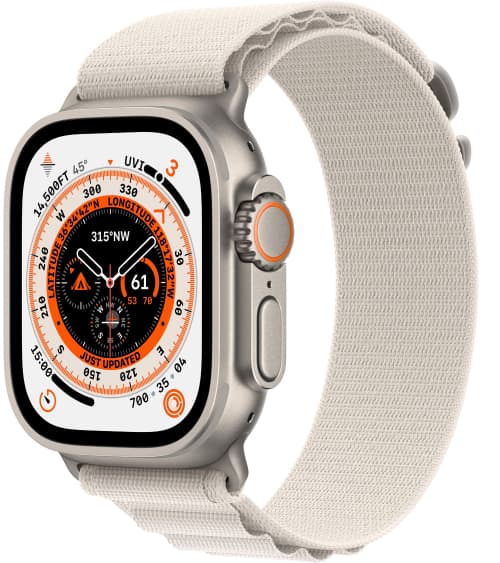Apple Watch Ultra 49mm GPS   Cellular Титановые Ремешок Alpine Сияющая Звезда Цвета
