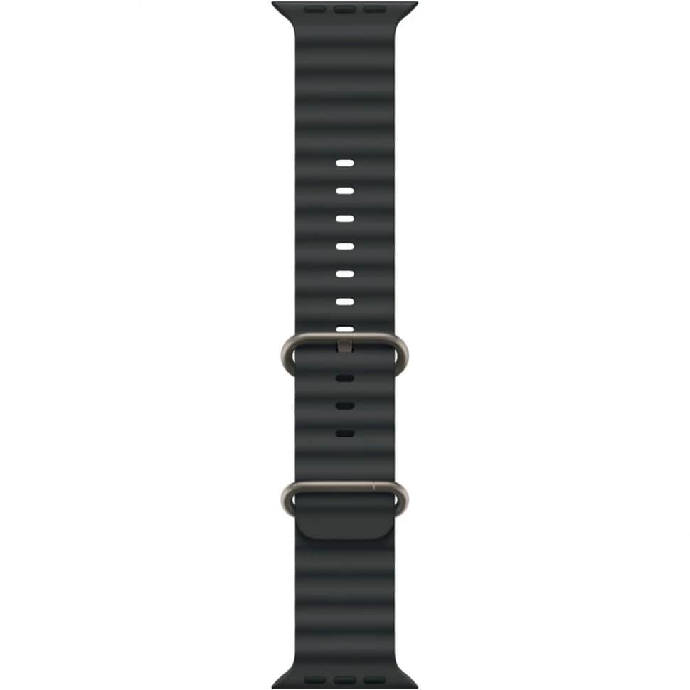 Apple Watch Ultra 3 49mm Бежевый Титан Ремешок Ocean Черного Цвета 2025