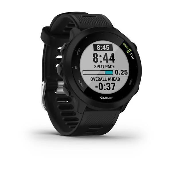 Garmin Forerunner 55 Черные с Черным Силиконовым Ремешком (010-02562-10)