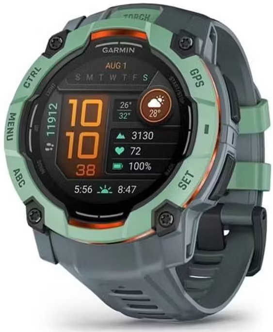 Garmin Instinct 3 50mm Amoled Neotropic Серые с Серым Силиконовым Ремешком (010-03020-01)