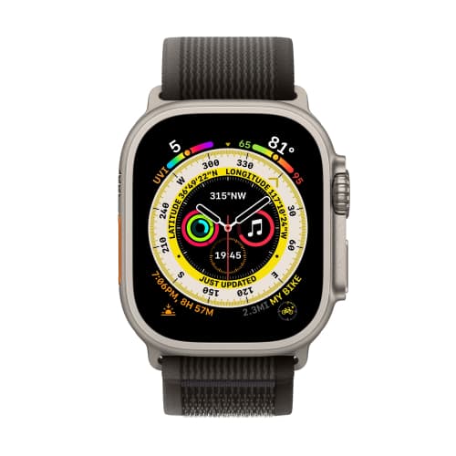 Apple Watch Ultra 49mm GPS   Cellular Титановые Ремешок Trail Черного/Серого Цвета