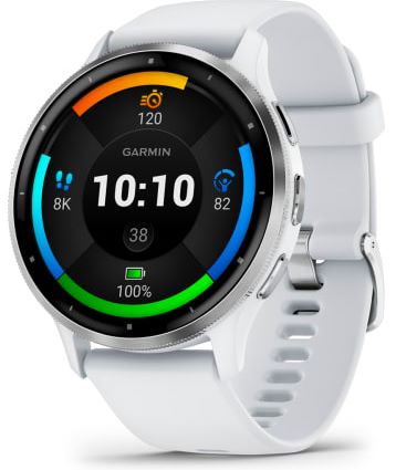 Garmin Venu 3 Белые с Серебристым Безелем (010-02784-00)