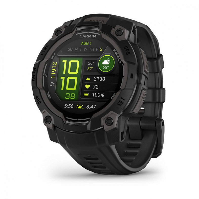 Garmin Instinct 3 45mm Amoled Черный с Угольно-Черным Ремешком (010-02936-00)