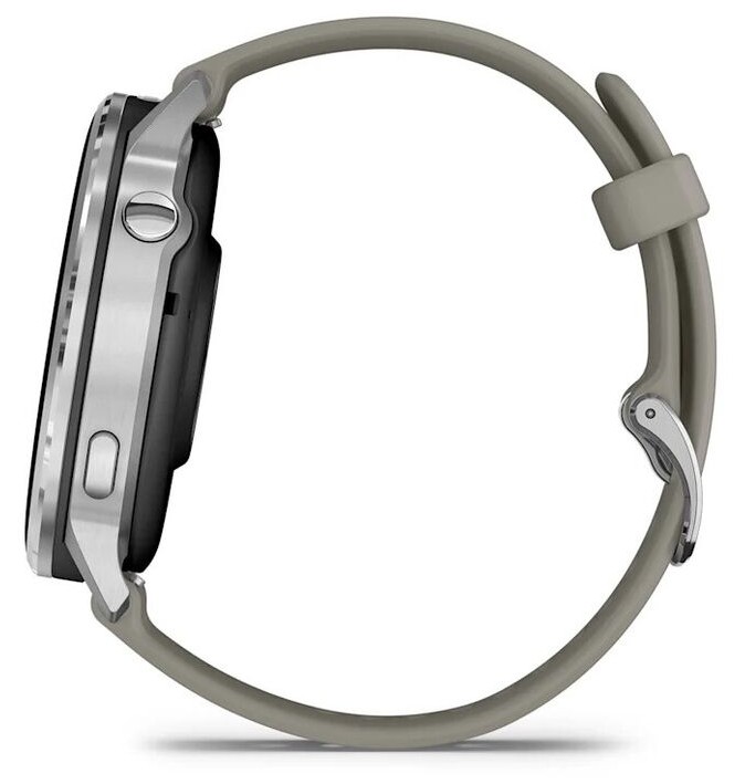 Garmin Venu 4 45mm Серебристые с Серебристо-Серым Ремешком (010-03014-01)