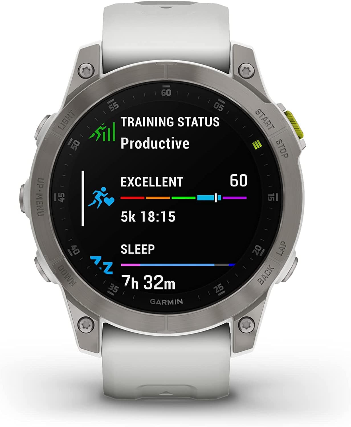 Garmin Epix Gen 2 Sapphire Titanium На Белом Силиконе (010-02582-21)