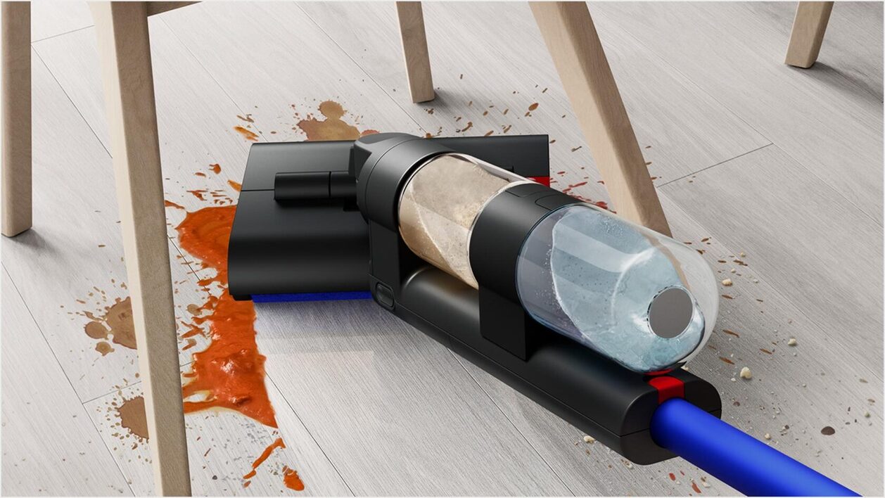 Вертикальный Пылесос Dyson Wash G1 Синий/Черный