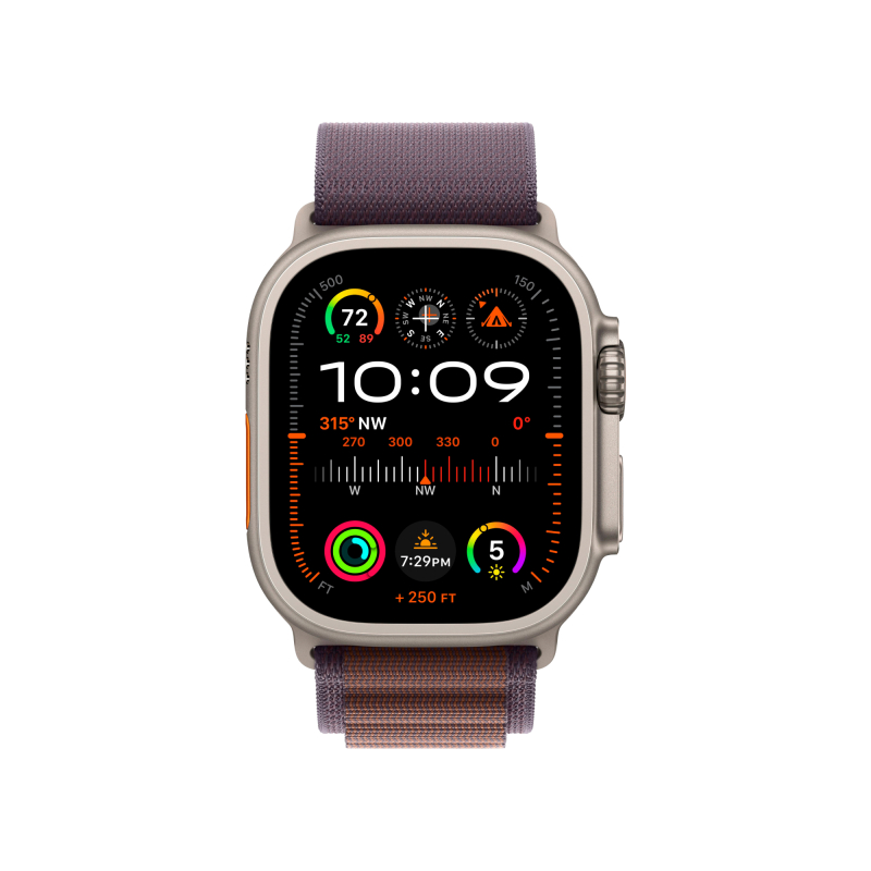 Apple Watch Ultra 2 49mm GPS   Cellular Титановые Ремешок Alpine Темно-Фиолетового Цвета