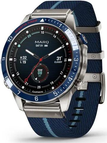 Garmin MARQ Captain Gen 2 с Полосатым Нейлоновым Ремешком (010-02648-11)