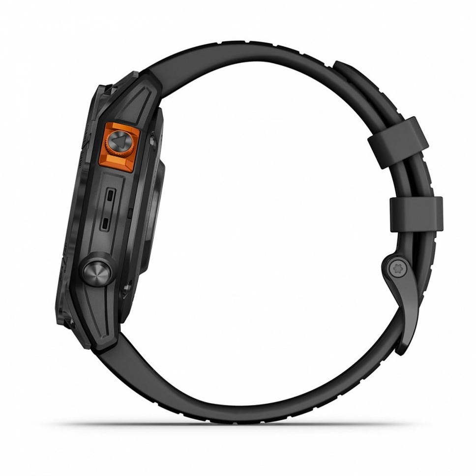 Garmin Fenix 7 Pro Solar Серый с Черным Ремешком (010-02777-01)