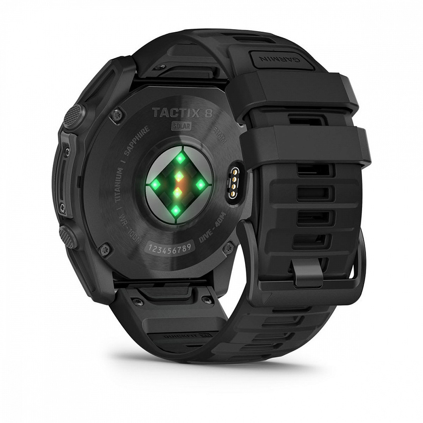 Garmin Tactix 8 Solar Sapphire 51mm Applied Ballistics Elite с Чёрным Ремешком (010-03407-11)