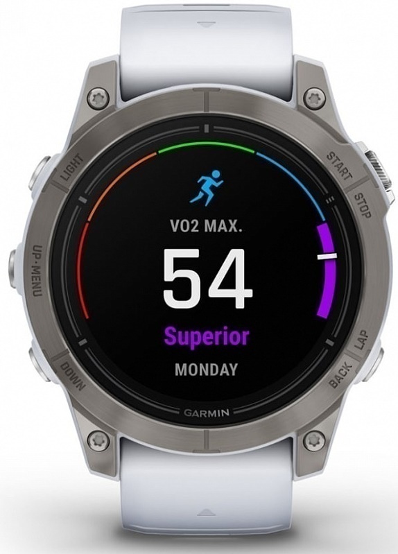 Garmin Epix Pro Gen 2 Sapphire 47mm Титан С Ремешком Белого Камня (010-02803-21)