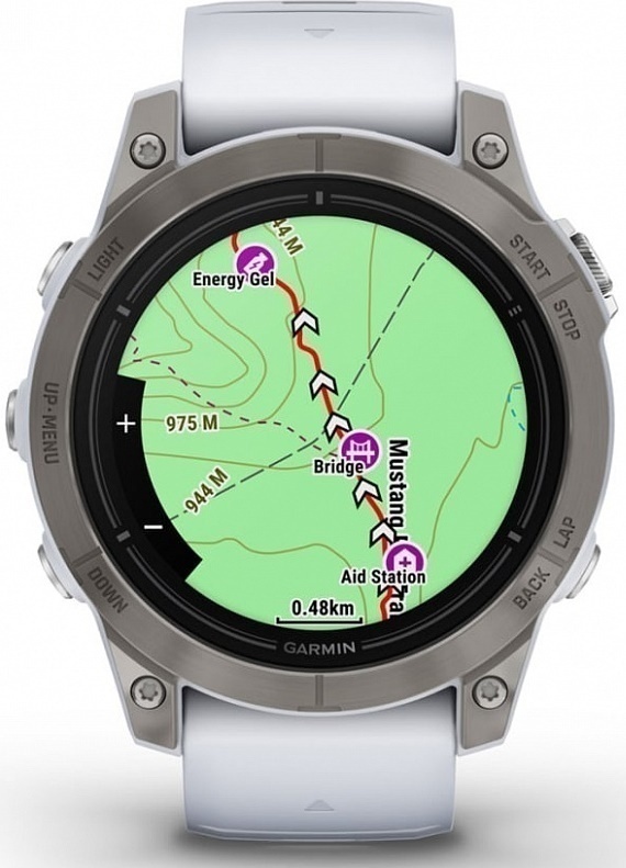 Garmin Epix Pro Gen 2 Sapphire 47mm Титан С Ремешком Белого Камня (010-02803-21)
