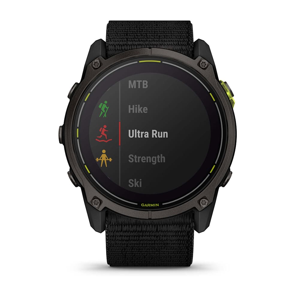 Garmin Enduro 3 с Черным Титановым Безелем DLC с Черным Нейлоновым Ремешком Ultra Fit (010-02751-01)
